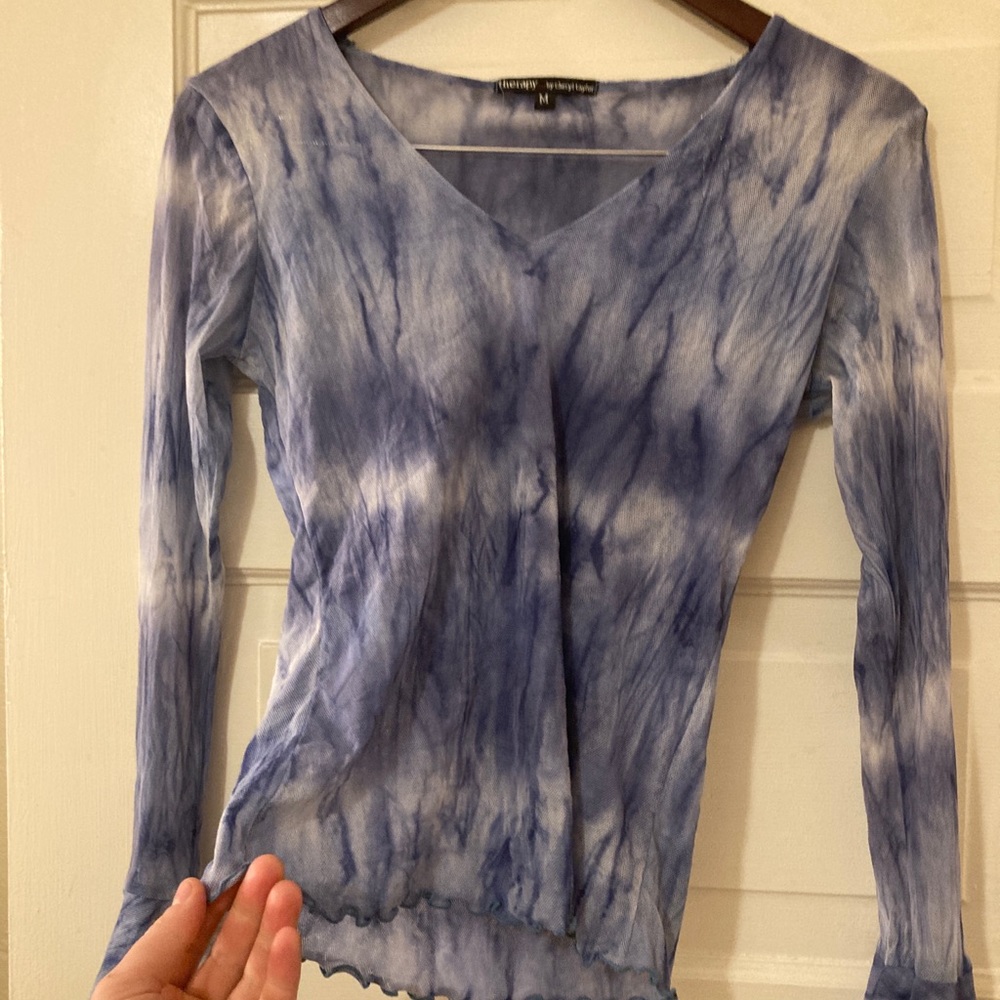 Mesh tie dye Cheryl Taylor top